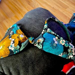 cute floral bathing suit top